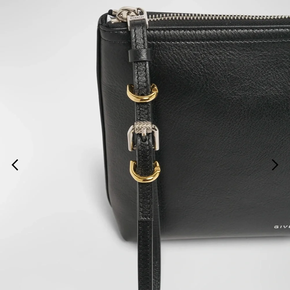 New GIVENCHY Voyou Leather Pouch - Black - Picture 8 of 11